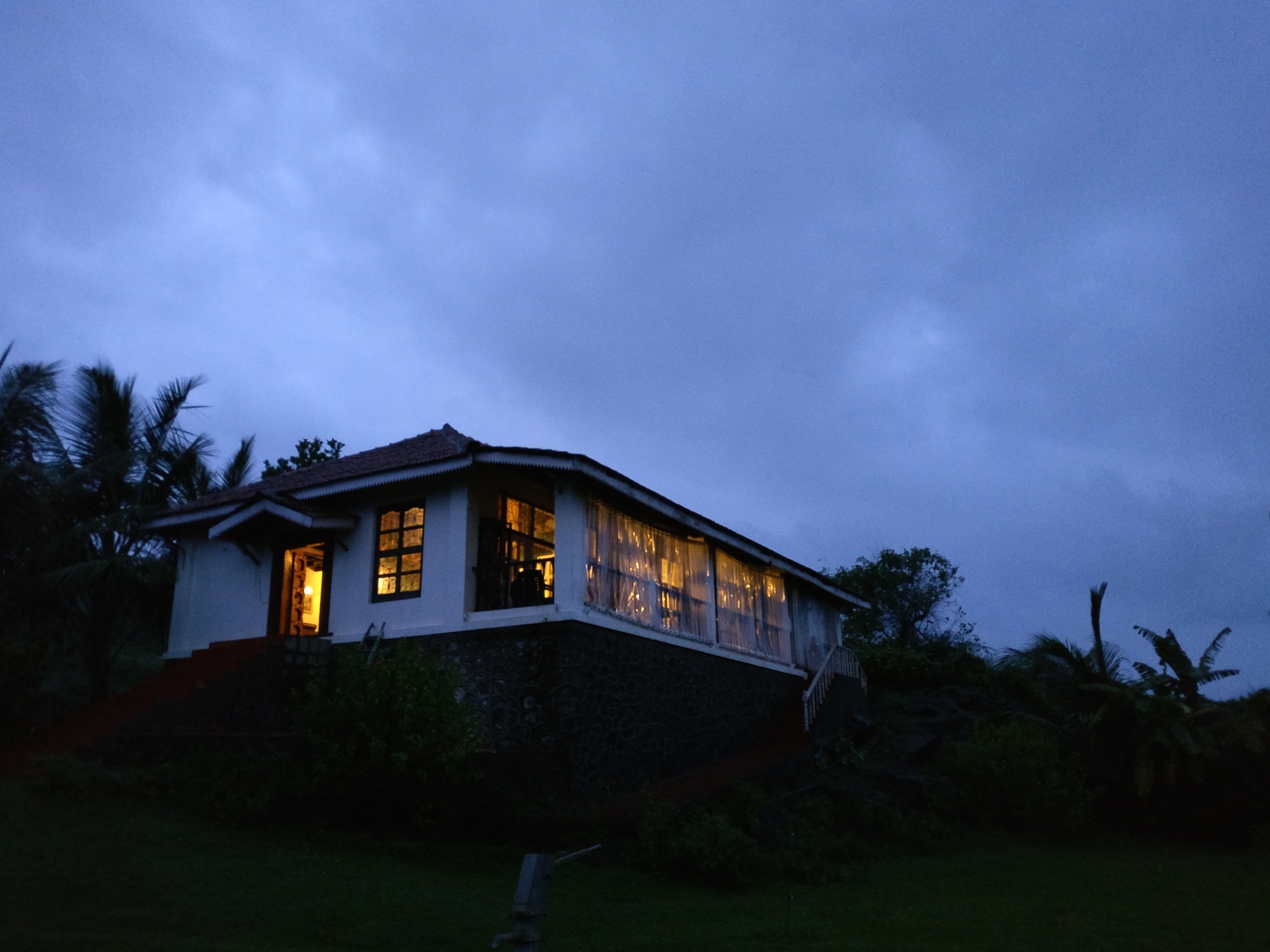 Nothing could be better for sky gazing than Saltrim, a private beach villa in Alibaug