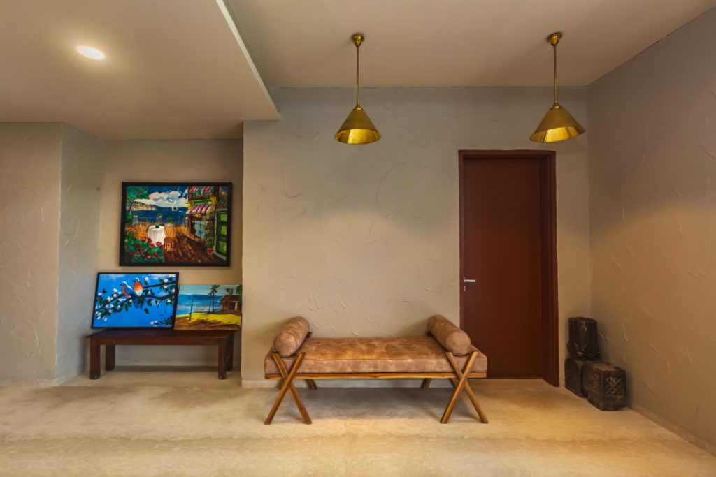 vibrant paintings enlivening the home in Lonavala