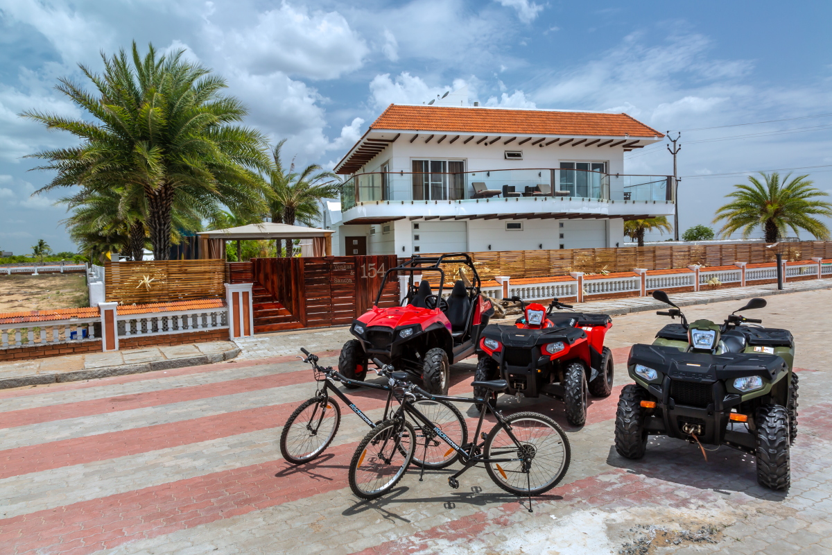 ATV rides, adventure, bikes, SaffronStays Venmani, Mahabalipuram