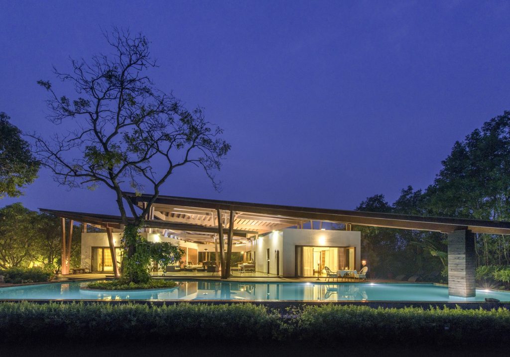 poolside villa, romantic getaway, private pool
