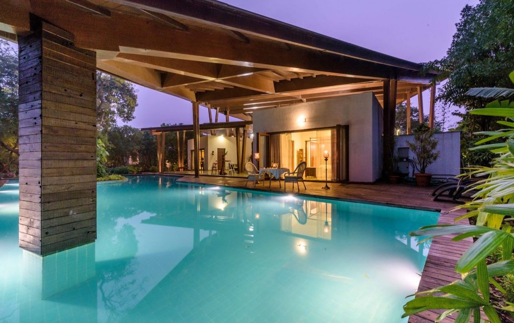 pool villa, outdoor sitting area, luxurious villa