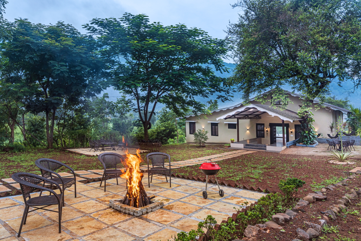 SaffronStays Sanvina Farm, Karjat
