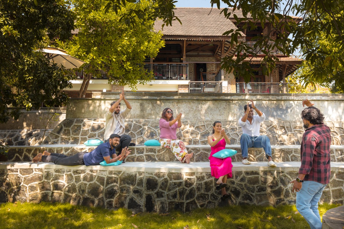 people enjoying in Safrronstays vedika