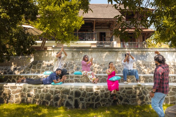 people enjoying in Safrronstays vedika