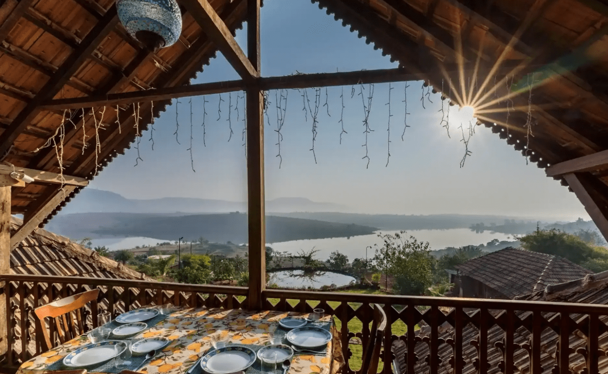 Lake view from villa serene peaceful